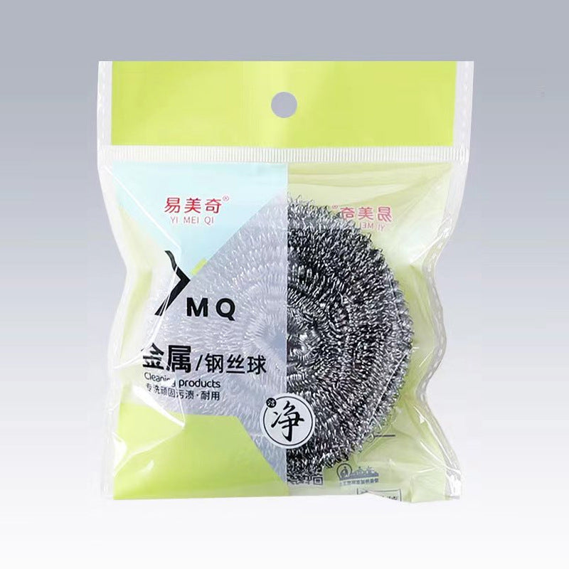 Supermarket Supply Steel Wire Ball Kitchen Cleaning Household Cleaning Ball Stainless Steel Pot Brush Dishwashing Brush Spot Drop Shipping
